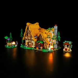 Zestaw oświetlenia do LEGO Disney Chatka Królewny Śnieżki i siedmiu krasnoludków 43242